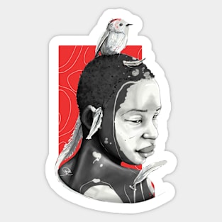 white bird Sticker